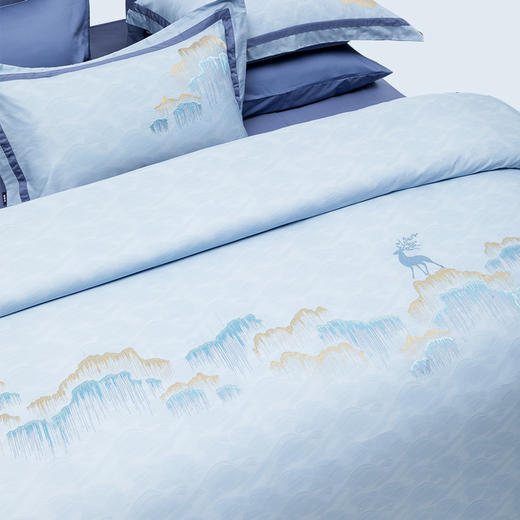 多喜爱山海经 60S贡缎长绒棉四件套 向云端/云深之处/麒麟华图/雅韵集/夜阑谣cs HL 商品图4