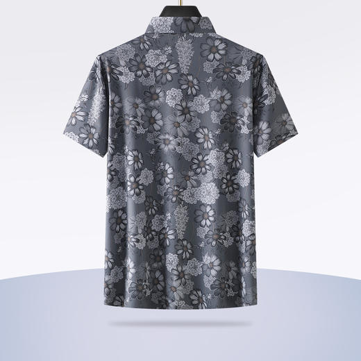 【新款DG】大依优型大码短袖衬衫花衬衫加肥加大男装大号大码衬衣上衣男士绅士商务休闲半袖夏季 商品图1