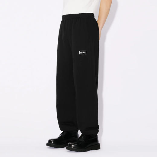 KENZO 高田贤三 男士双色 KENZO PARIS 刺绣休闲运动裤 黑色 FE55 PA809 4MG 99J 商品图1