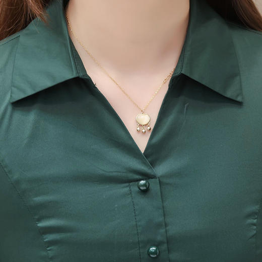 春季新款，假两件系带裙气质女装洋气印花网纱裙时尚连衣裙QYM-HL-23T181-Y 商品图3