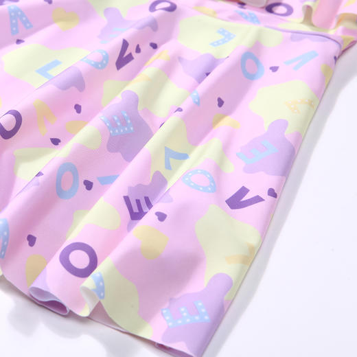 都市丽人眯雅佳一体式泳衣女童连体泳衣女童半光涤泳布泳衣连体泳衣JS41A4 商品图7