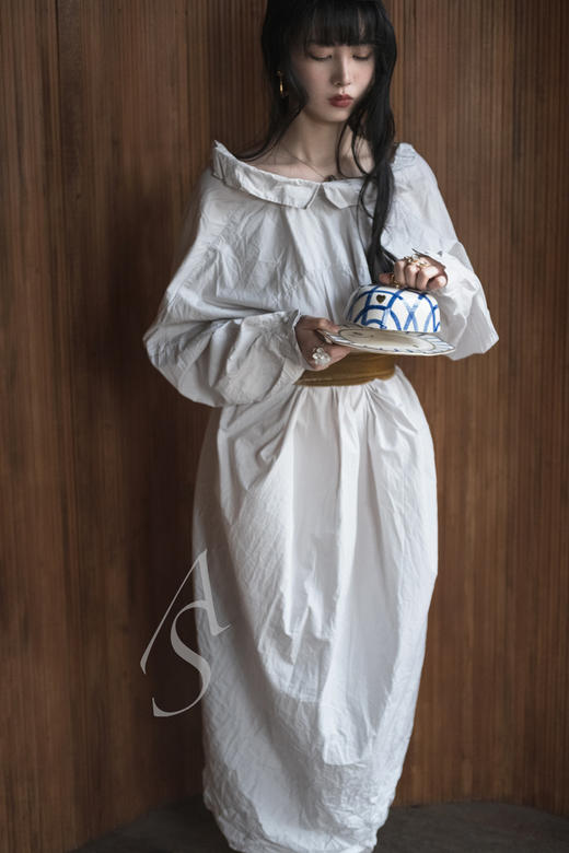 Gunia 粉绿格纹/蓝金格纹手绘陶瓷黄油盘 商品图1