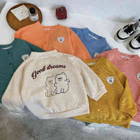 【39.9/件起】2024宝宝春秋新款针织外套男童开衫女宝针织衫休闲时尚洋气长袖打底衫聚