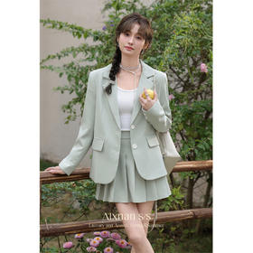 【65折秒杀】鹿向南《绿色际遇》小香风时尚半身裙女L33818BQ