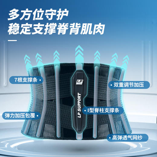 LP1502CK健身护腰带运动篮球羽毛球专用束腰收腹训练装备深蹲防寒保暖透气 商品图1