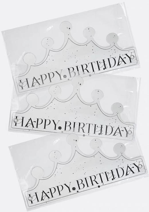 银色皇冠生日帽 商品图1