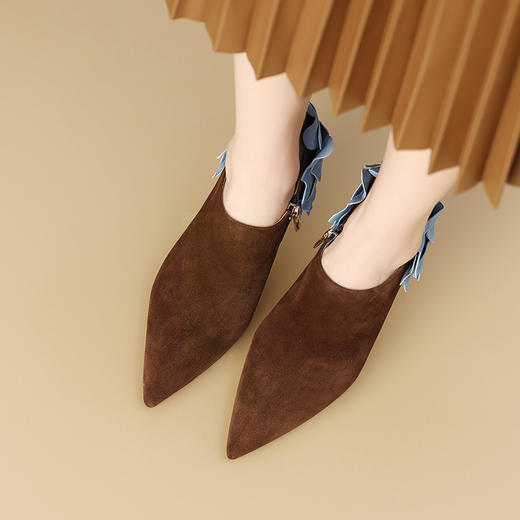 【预售5天】春季新款，时尚内防水台高跟深口花朵单鞋CX09-7 商品图2