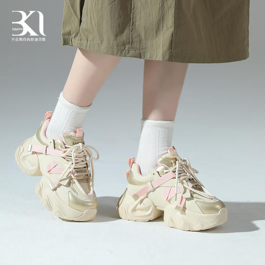 BAKERLOO女鞋厚底拼接老爹鞋 商品图1