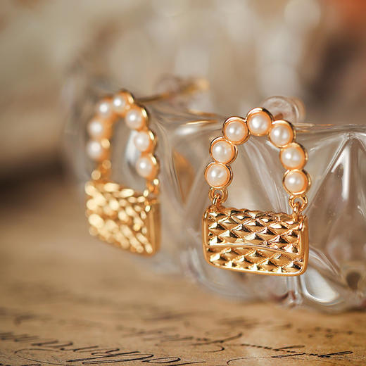 Manreya玛芮雅“时尚巴黎”淡水珍珠耳饰法式小众复古 商品图3