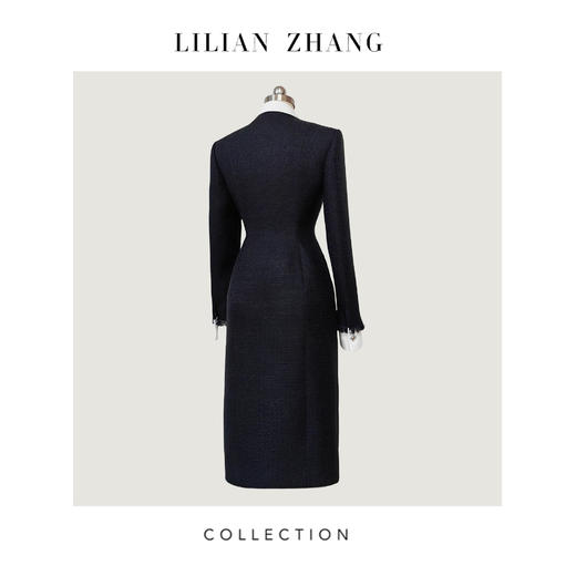 C系列——定制——都市力量——永恒经典—— 流苏饰边修身连衣裙 2305042 商品图1