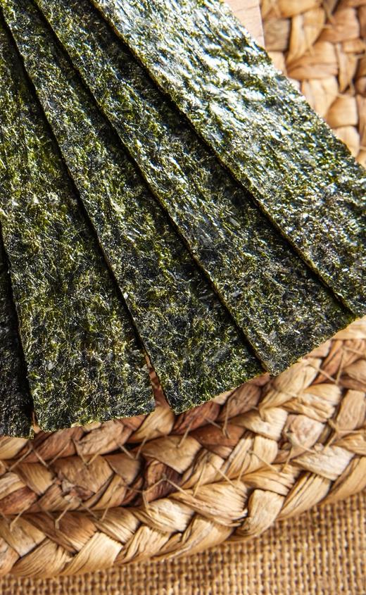 头水紫菜自然原味【芝麻夹心海苔】30道匠心工艺 鲜香清脆 清爽即化 纯而不腻 自然鲜味 0添加 商品图2
