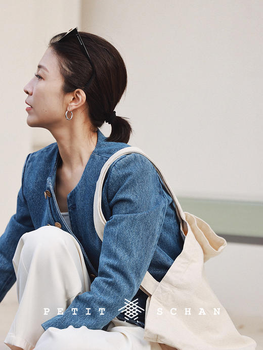 PETIT SCHAN小闪 CLO#214  Versailles Cowboy 凡尔赛牛仔 金葱牛仔短外套 商品图4