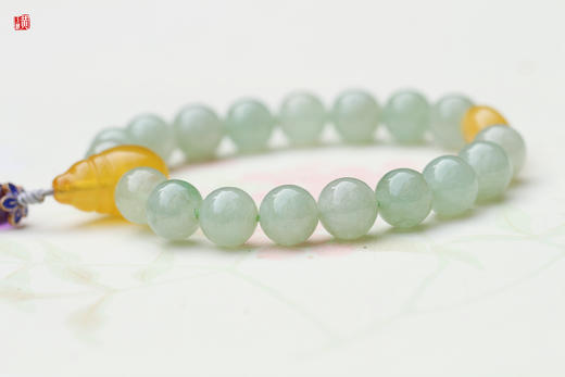 天然翡翠十八子手串 商品图1