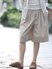 PETIT SCHAN小闪  CLO#307 Willows Bank 杨柳堤岸 日本进口强捻棉混纺杨柳褶皱休闲阔腿五分短裤 商品缩略图3