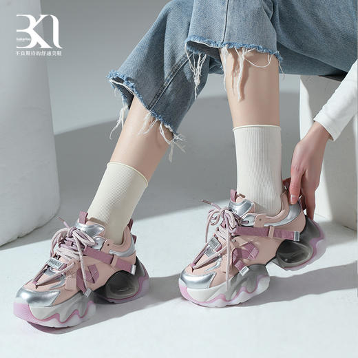 BAKERLOO女鞋厚底拼接老爹鞋 商品图2