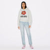 KENZO 高田贤三 女士大海棠花徽标印花连帽卫衣 灰色 FD62 SW063 4ME 93 商品缩略图3