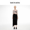 lost in echo2024春季新款设计师品牌光影独特印花网纱透视打底衫 商品缩略图3