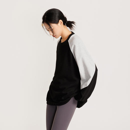 weyo女装机能风圆领衫撞色拼接卫衣880011 商品图0