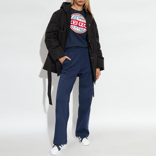 KENZO 高田贤三 女士绗缝连帽羽绒服 黑色 FD62 OU115 9NE 99 商品图3