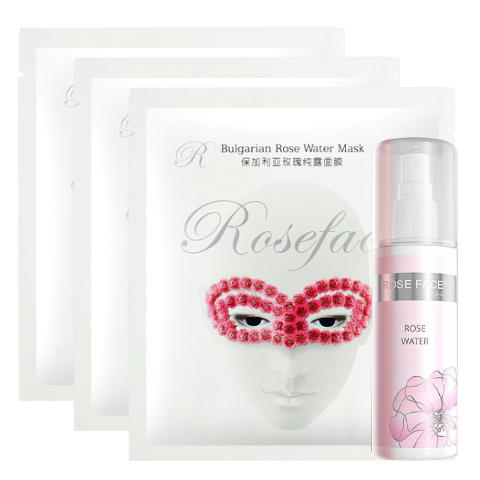roseface保加利亚玫瑰面膜3片+玫瑰纯露喷雾100ml/瓶 【品牌直发】A-2058 商品图0