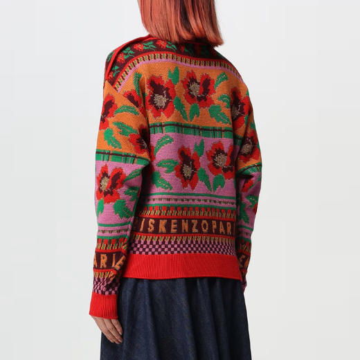 KENZO 高田贤三 女士提花羊毛针织衫 混色 FD62 PU420 3CJ 22 商品图2