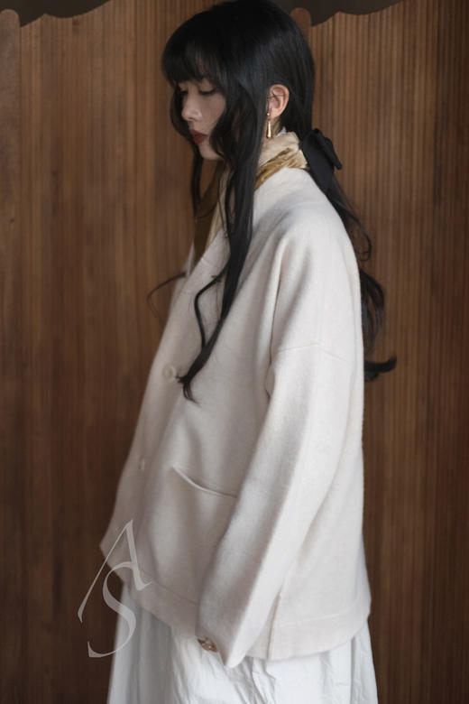 Toogood 米黄色LIBRARIAN美利奴羊毛开衫 商品图1