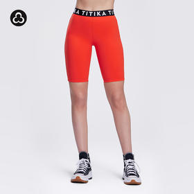 TITIKA骑行运动短裤户外篮球跑步健身裤高弹力塑形紧身五分裤女11131