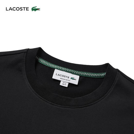 Lacoste法国鳄鱼男装新款简约休闲纯色圆领短袖T恤TH3838-98 商品图5