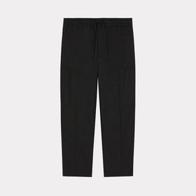 KENZO 高田贤三 男士徽标贴花休闲运动裤 黑色 FD65 PA501 9GC 99J