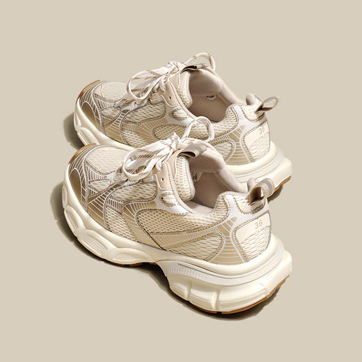 「春季老爹鞋！时尚港风」冬即港风厚底感网面休闲运动鞋 女春秋休闲鞋 商品图2