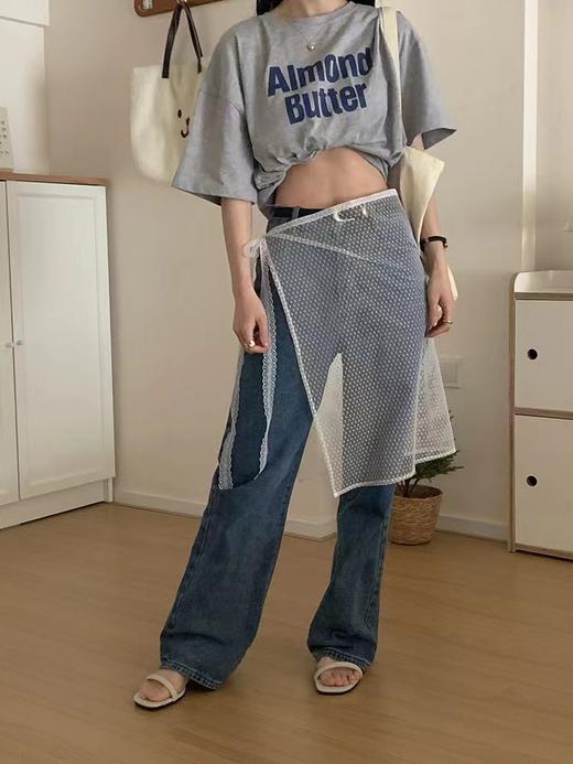 【GZ】无忧购夏日小众叠穿透视网纱蕾丝系带一片式屁帘裙8821（截单后7天发货)25年清仓捡漏 商品图11