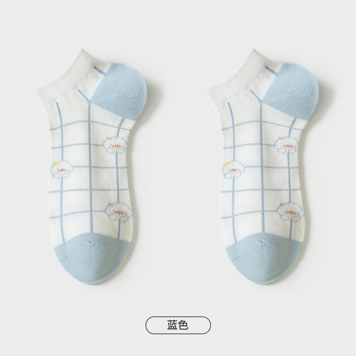 都市丽人休闲系列船袜女精梳棉袜子中厚船袜LC4DD5 商品图4