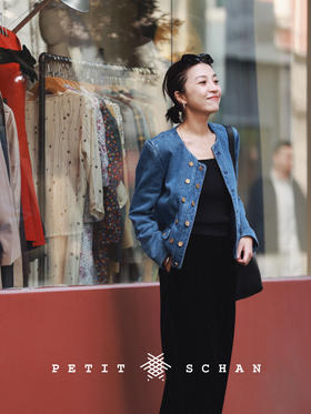 PETIT SCHAN小闪 CLO#214  Versailles Cowboy 凡尔赛牛仔 金葱牛仔短外套
