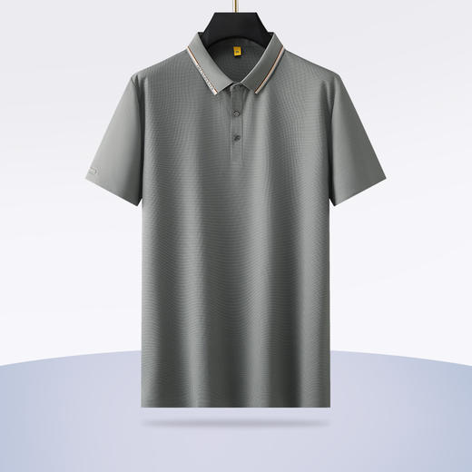 【冰丝高弹】【新款DG】大依优型大码短袖Polo衫翻领加肥加大男士大号弹力透气舒适半袖夏装 商品图1