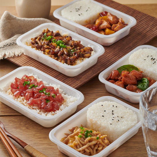 【5盒/组】白领系列便当组合厦航空厨自制米饭饱腹速食午晚餐宵夜 商品图0