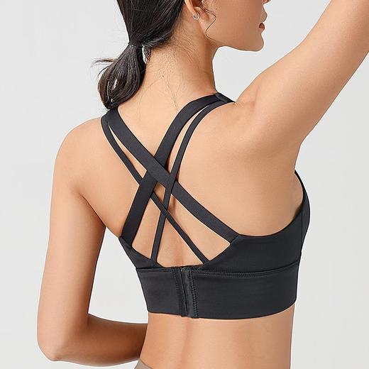 新款运动内衣女跑步瑜伽背心防震聚拢高强度健身文胸美背bra 商品图2