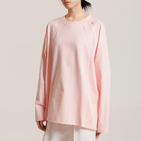 weyo女装插肩袖圆领长款薄T恤纯色宽松上衣880018