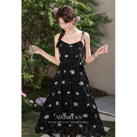 鹿向南《微醺花语》气质连衣裙套装女2025新款春季流行漂亮吊带裙L33878