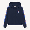 KENZO 高田贤三 女士徽章刺绣连帽卫衣 浅蓝色 FD62 SW057 4MF 77 商品缩略图0