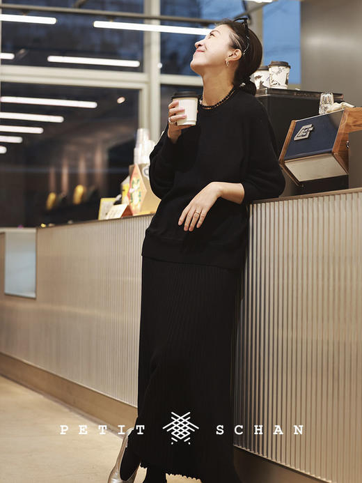 PETIT SCHAN小闪 CLO#228 Rocking Romance 摇逸的浪漫 毛织百褶鱼尾半身裙 商品图2