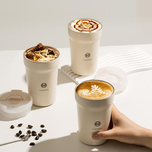 泰摩不锈钢随行杯-奶黄色 商品图3