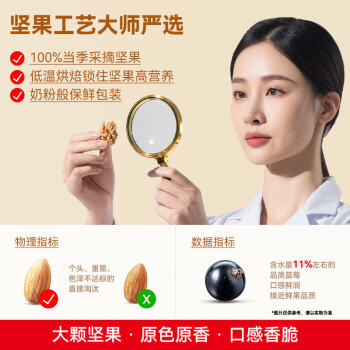 洽洽小黄袋每日坚果390g/15袋坚果礼盒儿童孕妇休闲零食小包装恰恰 商品图0