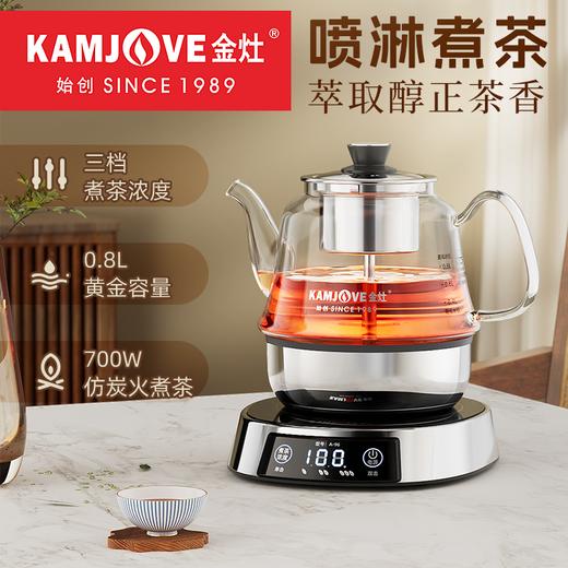 金灶（KAMJOVE）A-96自动喷淋式煮茶器蒸茶器办公室小型煮茶壶蒸汽自动电茶炉花茶壶 商品图0