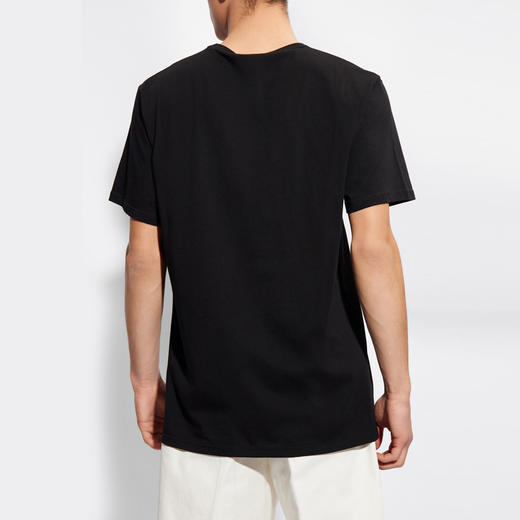 ALEXANDER MCQUEEN 亚历山大.麦昆 男士骷髅徽标印花棉质圆领短袖T恤 黑色 776288 QTAAH 0520 商品图2