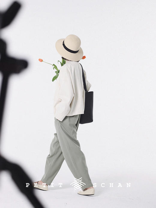 PETIT SCHAN小闪 CLO#221 Raw Jade 璞玉 人字纹提花秋冬短夹克 商品图4