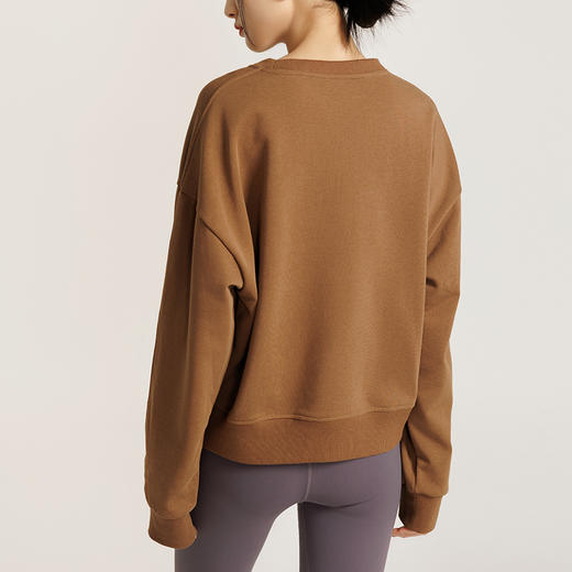 weyo女装圆领短款百搭宽松绣花字母卫衣880016 商品图3