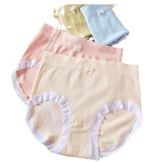 【瑜伽生活家】「8条装！莫兰迪色系」薄款无痕透气中高腰女士内裤 网红颜值三角裤短裤内衣 商品图4