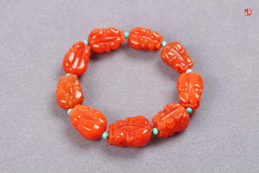 南红【招财貔貅】手串 商品图5