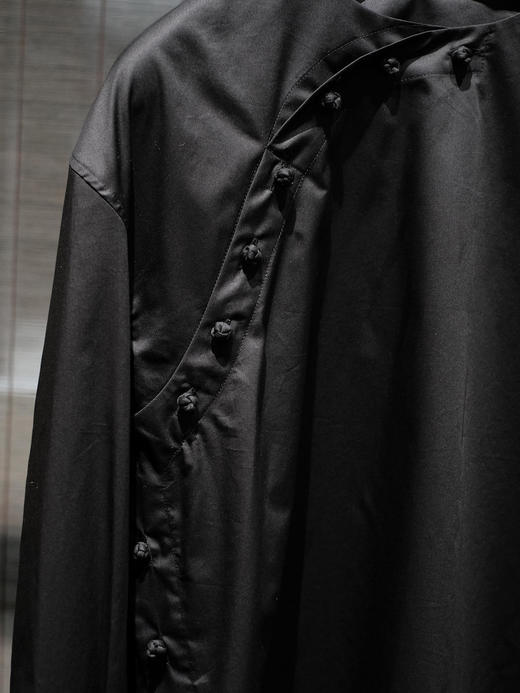 盛唐牡丹|玺越新中式衬衫-黑色 商品图1