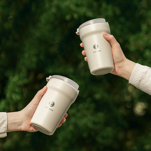 泰摩不锈钢随行杯-奶黄色 商品图0